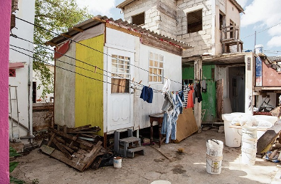houten huis op Curacao